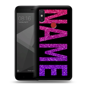 Силиконовый чехол на Xiaomi Mi8 SE с принтом NAME