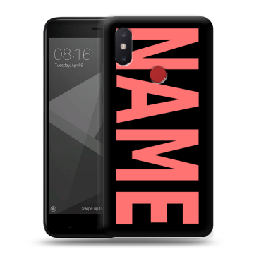 Силиконовый чехол на Xiaomi Mi8 SE с принтом NAME