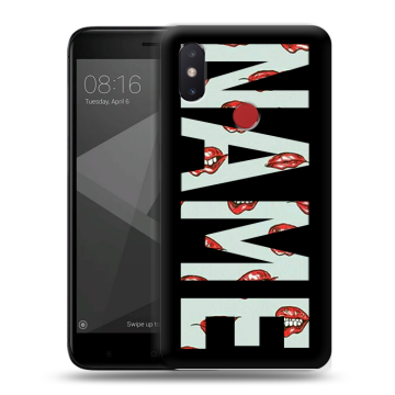 Силиконовый чехол на Xiaomi Mi8 SE с принтом NAME