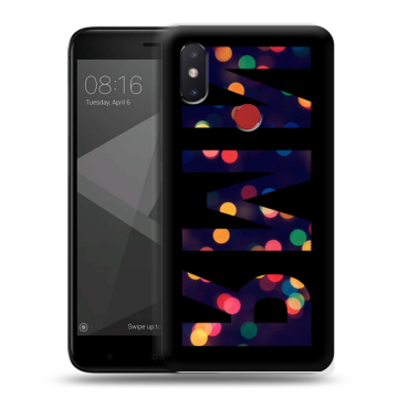 Силиконовый чехол на Xiaomi Mi8 SE с принтом ИМЯ