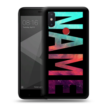 Силиконовый чехол на Xiaomi Mi8 SE с принтом NAME