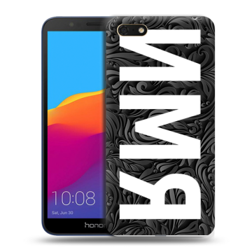 Силиконовый чехол на Huawei Honor 7A с принтом ИМЯ