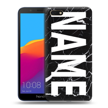 Силиконовый чехол на Huawei Honor 7A с принтом NAME