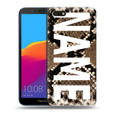 Силиконовый чехол на Huawei Honor 7A с принтом NAME