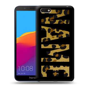 Силиконовый чехол на Huawei Honor 7A с принтом NAME