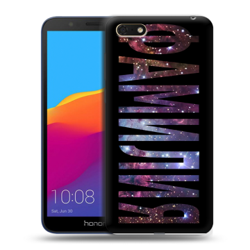Силиконовый чехол на Huawei Honor 7A с принтом ФАМИЛИЯ