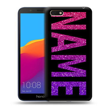 Силиконовый чехол на Huawei Honor 7A с принтом NAME