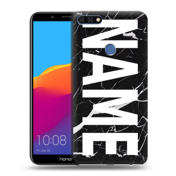Пластиковый чехол на Huawei Honor 7C Pro с принтом NAME