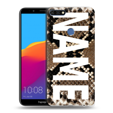 Пластиковый чехол на Huawei Honor 7C Pro с принтом NAME