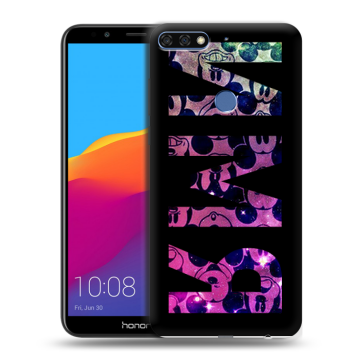 Пластиковый чехол на Huawei Honor 7C Pro с принтом ИМЯ