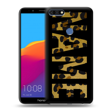 Пластиковый чехол на Huawei Honor 7C Pro с принтом NAME
