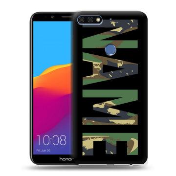 Пластиковый чехол на Huawei Honor 7C Pro с принтом NAME