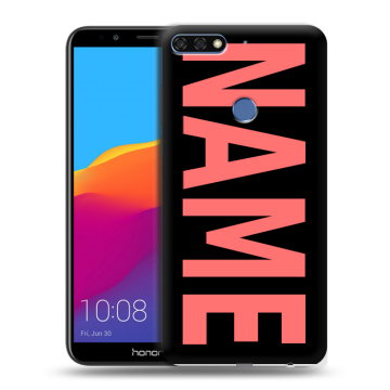 Пластиковый чехол на Huawei Honor 7C Pro с принтом NAME