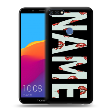 Пластиковый чехол на Huawei Honor 7C Pro с принтом NAME