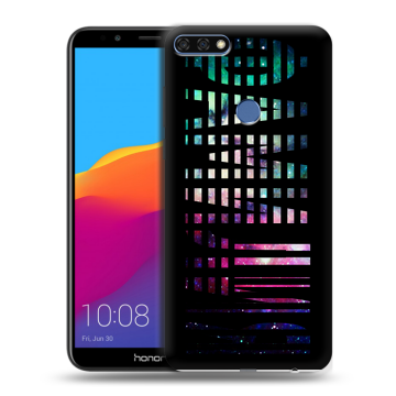 Пластиковый чехол на Huawei Honor 7C Pro с принтом ФАМИЛИЯ