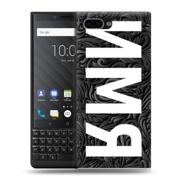 Пластиковый чехол на BlackBerry KEY2 с принтом ИМЯ
