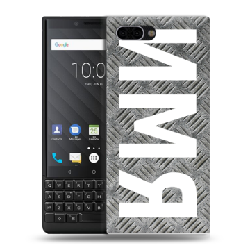 Пластиковый чехол на BlackBerry KEY2 с принтом ИМЯ