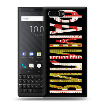 Пластиковый чехол на BlackBerry KEY2 с принтом ФАМИЛИЯ