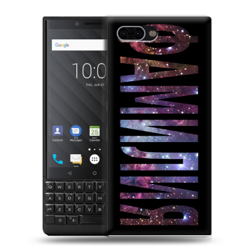 Пластиковый чехол на BlackBerry KEY2 с принтом ФАМИЛИЯ