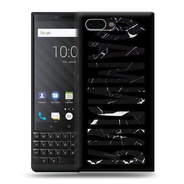 Пластиковый чехол на BlackBerry KEY2 с принтом ФАМИЛИЯ