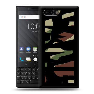 Пластиковый чехол на BlackBerry KEY2 с принтом NAME