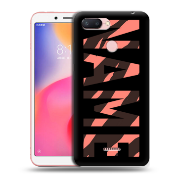 Силиконовый чехол на Xiaomi RedMi 6 с принтом NAME