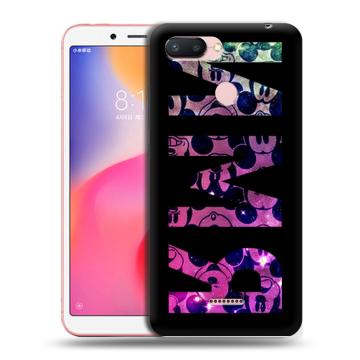 Силиконовый чехол на Xiaomi RedMi 6 с принтом ИМЯ