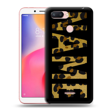 Силиконовый чехол на Xiaomi RedMi 6 с принтом NAME