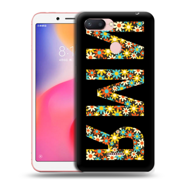 Силиконовый чехол на Xiaomi RedMi 6 с принтом ИМЯ