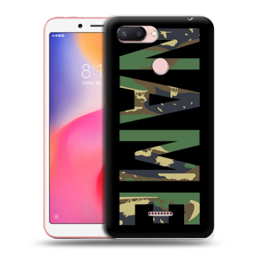 Силиконовый чехол на Xiaomi RedMi 6 с принтом NAME