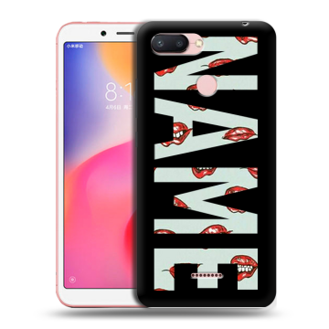 Силиконовый чехол на Xiaomi RedMi 6 с принтом NAME