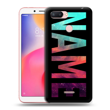 Силиконовый чехол на Xiaomi RedMi 6 с принтом NAME