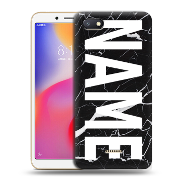 Силиконовый противоударный чехол на Xiaomi RedMi 6A с принтом NAME