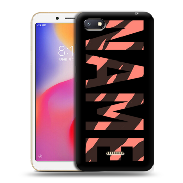 Силиконовый противоударный чехол на Xiaomi RedMi 6A с принтом NAME
