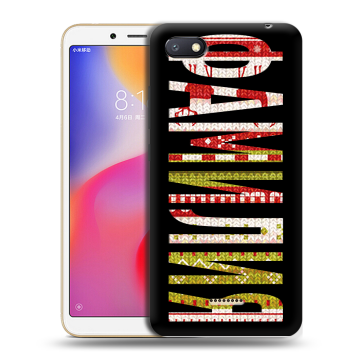 Силиконовый противоударный чехол на Xiaomi RedMi 6A с принтом ФАМИЛИЯ