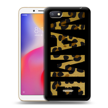 Силиконовый противоударный чехол на Xiaomi RedMi 6A с принтом NAME