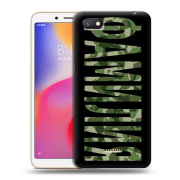 Силиконовый противоударный чехол на Xiaomi RedMi 6A с принтом ФАМИЛИЯ