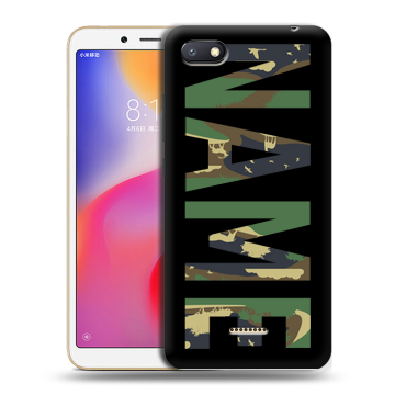 Силиконовый противоударный чехол на Xiaomi RedMi 6A с принтом NAME