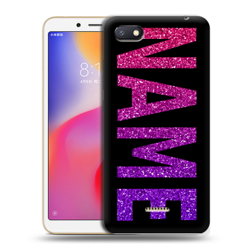 Силиконовый противоударный чехол на Xiaomi RedMi 6A с принтом NAME