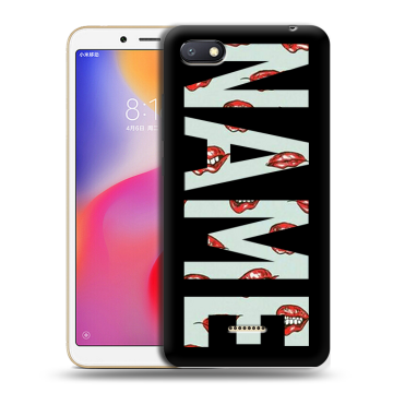 Силиконовый противоударный чехол на Xiaomi RedMi 6A с принтом NAME