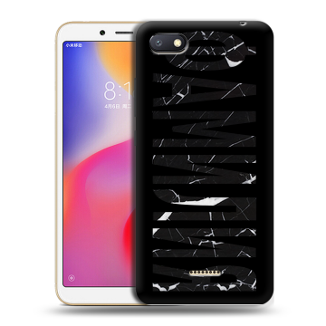 Силиконовый противоударный чехол на Xiaomi RedMi 6A с принтом ФАМИЛИЯ