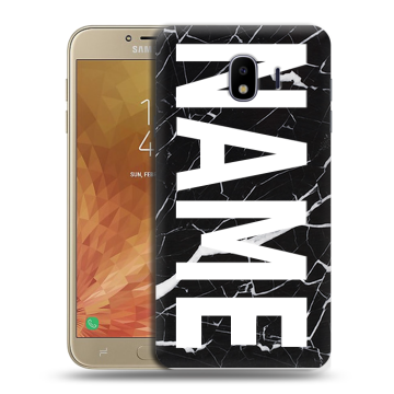Пластиковый чехол на Samsung Galaxy J4 с принтом NAME