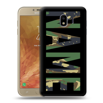 Пластиковый чехол на Samsung Galaxy J4 с принтом NAME