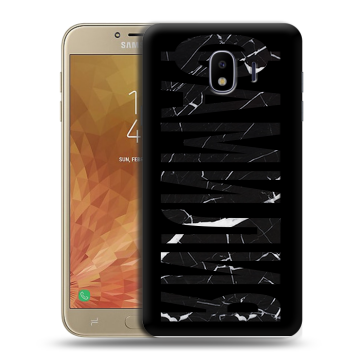Пластиковый чехол на Samsung Galaxy J4 с принтом ФАМИЛИЯ