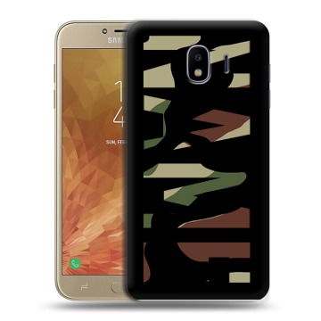 Пластиковый чехол на Samsung Galaxy J4 с принтом NAME