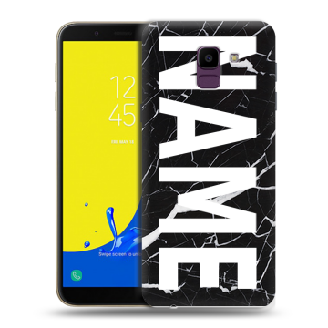 Силиконовый чехол на Samsung Galaxy J6 с принтом NAME