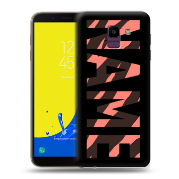 Силиконовый чехол на Samsung Galaxy J6 с принтом NAME
