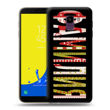 Силиконовый чехол на Samsung Galaxy J6 с принтом ФАМИЛИЯ