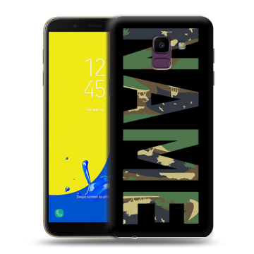 Силиконовый чехол на Samsung Galaxy J6 с принтом NAME