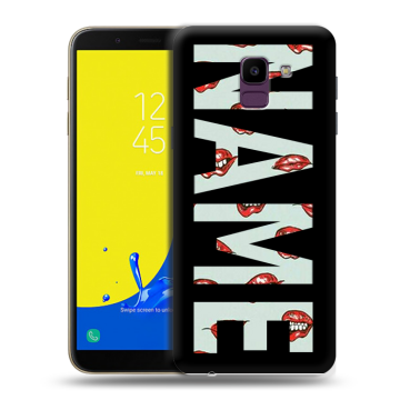 Силиконовый чехол на Samsung Galaxy J6 с принтом NAME